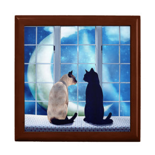Window Cats Jewelry Box