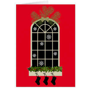 Window, Christmas Eve Cards