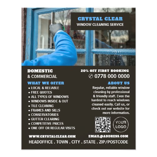 Window Clean Window Cleaner Cleaning Service Flyer