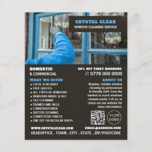 Window Clean, Window Cleaner, Cleaning Service Flyer