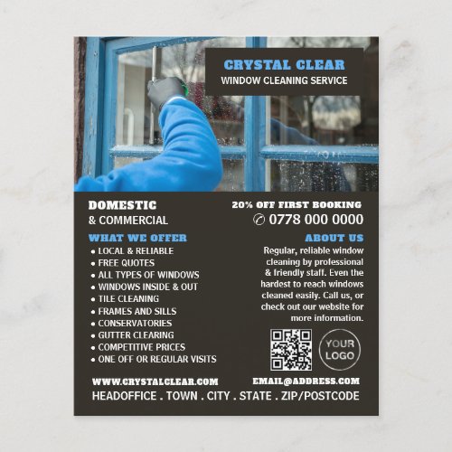 Window Clean Window Cleaner Cleaning Service Flyer