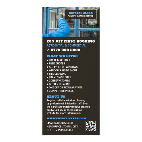 Window Clean Window Cleaning Service Price List Rack Card