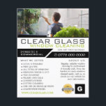 Window Cleaner, Cleaning Service Advertising Flyer<br><div class="desc">Window Cleaner,  Cleaning Service Advertising Flyer by The Business Card Store.</div>
