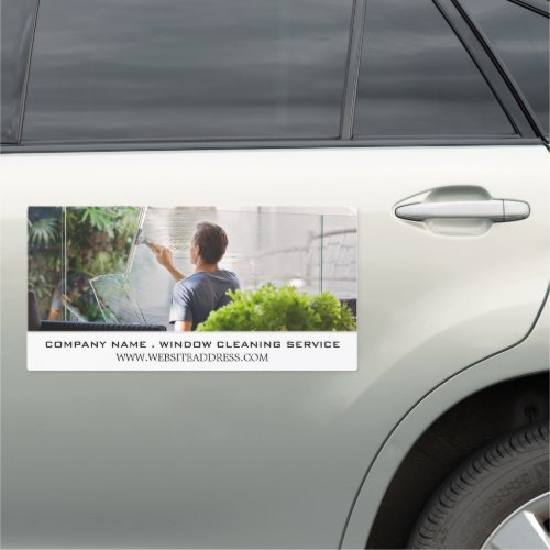Window Cleaner Cleaning Service Car Magnet