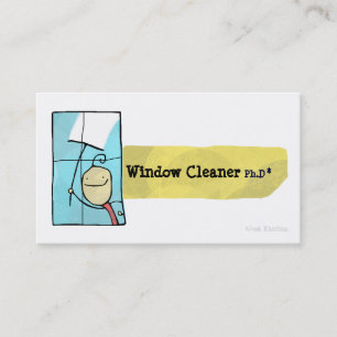 Window Cleaner Ph.D Business Card
