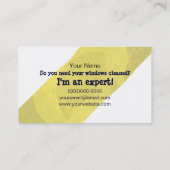 Window Cleaner Ph.D Business Card (Back)