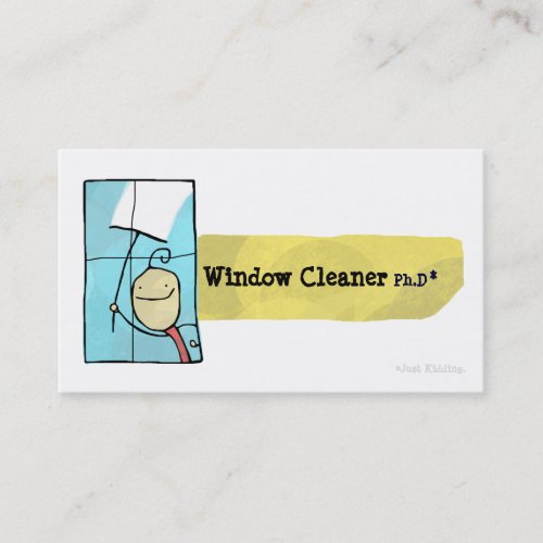 Window Cleaner PhD Business Card