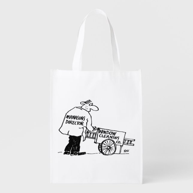Window Cleaner with Window Cleaning Cart Grocery Bag (Front)