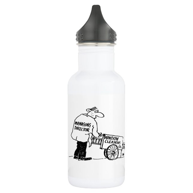 Window Cleaner with Window Cleaning Cart Stainless Stainless Steel Water Bottle (Left)