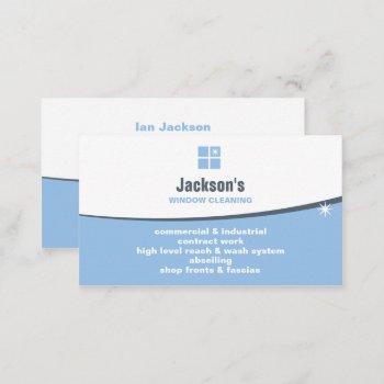 Window Cleaning Business Card by forbz4design at Zazzle