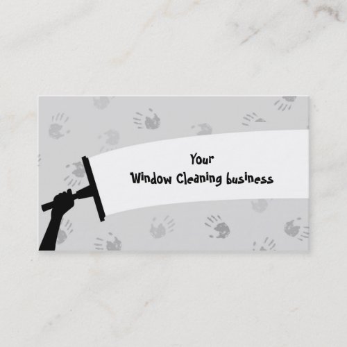 Window Cleaning Business Card Template