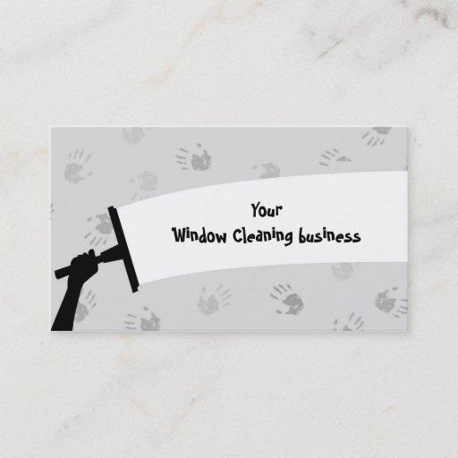 Customizable Window Cleaning Business Card Template