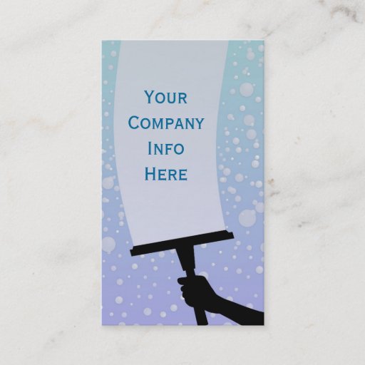 Customizable Window Cleaning Business Cards
