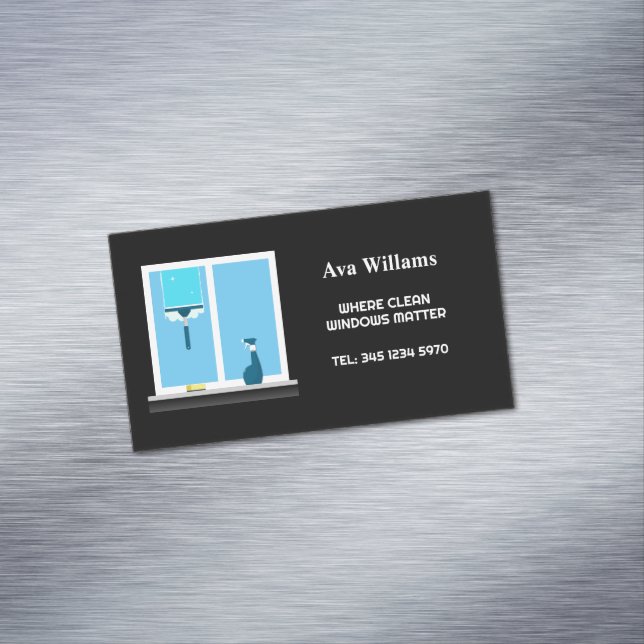 ✨Window Cleaning Business Card Magnet (In Situ)