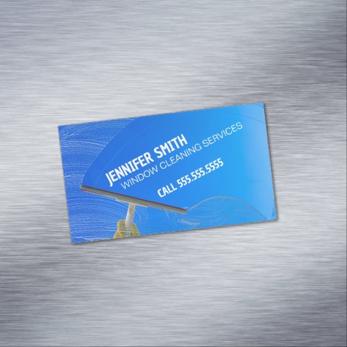 Window Cleaning Business Card Magnet