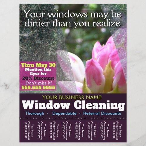 Window Cleaning Business Custom 8x11 Promo Flyer