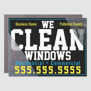 Window Cleaning Business Large Car Magnet