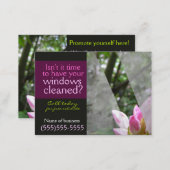 Window cleaning businessl card template Dark (Front/Back)