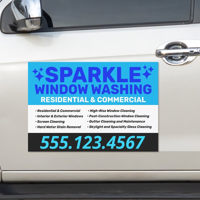 Window Cleaning Car Magnet (Creator Uploaded)