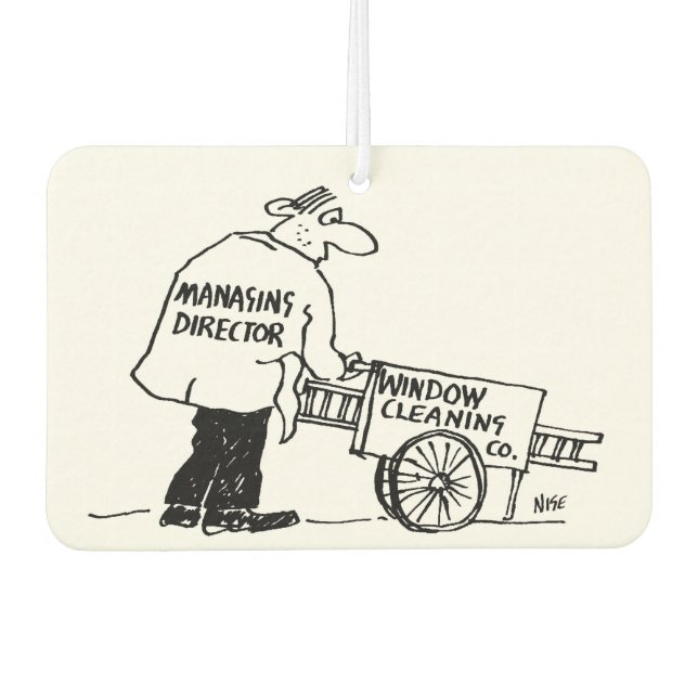 Window Cleaning Company Managing Director Air Freshener (Front)