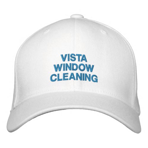 Window Cleaning Company Name Blue Stitching Embroidered Baseball Cap