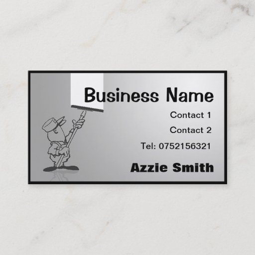Customizable Window Cleaning/Decorating Business Card