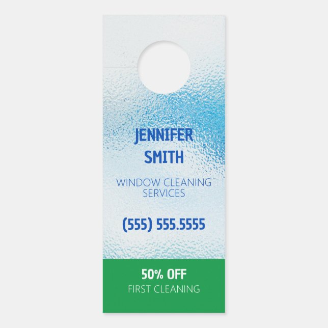 Window Cleaning Door Hanger (Front)