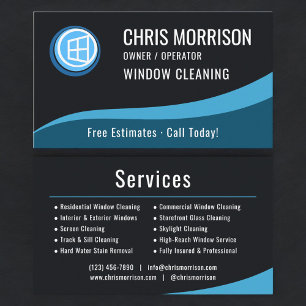 Window Cleaning Service  Business Card