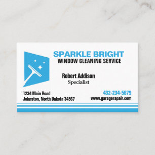 Window Cleaning Service Business Card