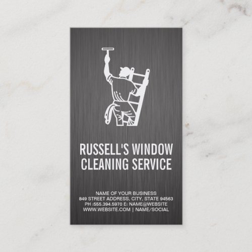 Window Cleaning Service Business Card