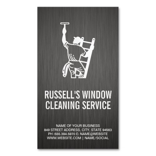 Window Cleaning Service Business Card Magnet