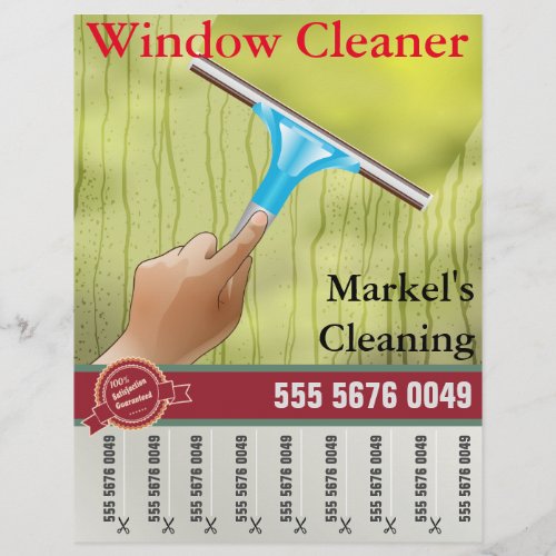 Window Cleaning Service Small Business Flyer