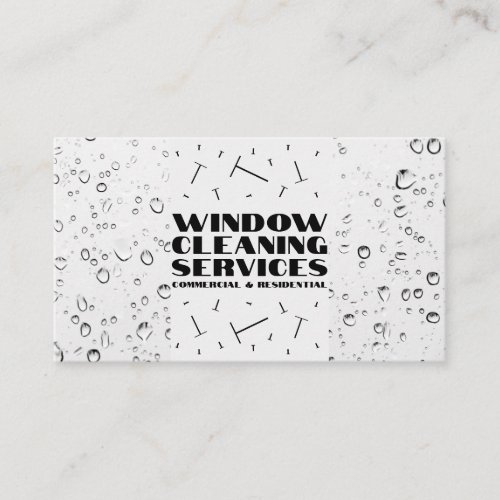 Window Cleaning Services Commercial Residential Business Card