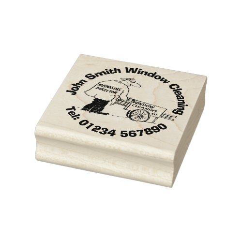 Window Cleaning Services Rubber Stamp