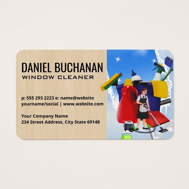 Window Cleaning | Squeegee | Maid (Front)