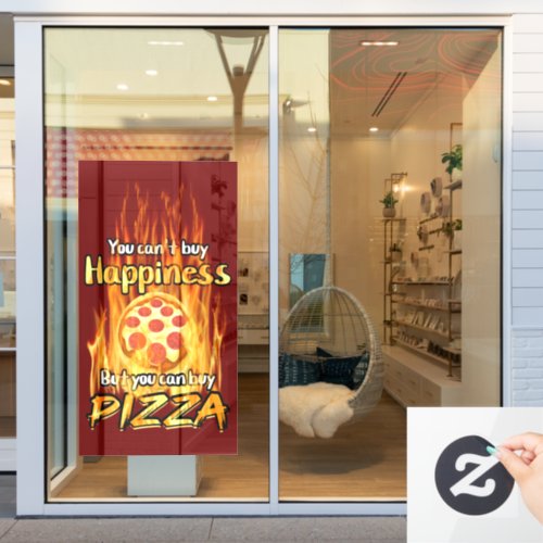 Window Cling for Pizza shop or food shop