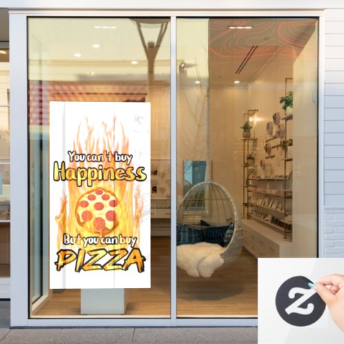 Window Cling for Pizza shop or food shop