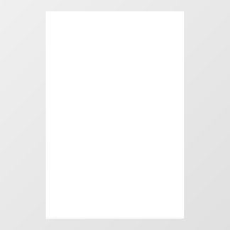 Window Cling, Size: 20.00" x 30.00", Style: Opaque Cling