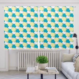 Window Curtain - Pastel Circles Overlapping