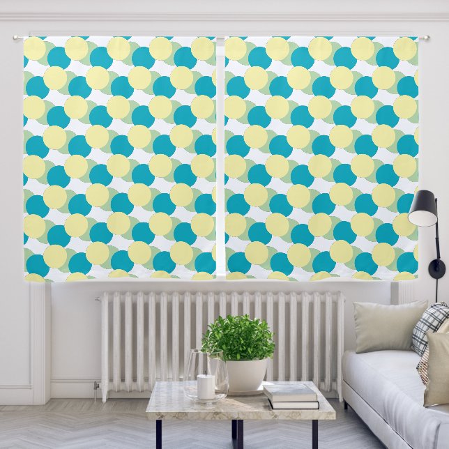 Window Curtain - Pastel Circles Overlapping (Living Room)