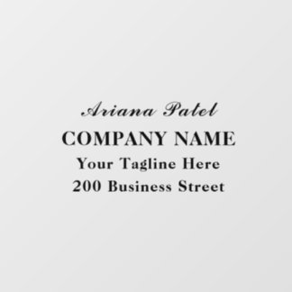 Window Decal Cling Biz Home door sign