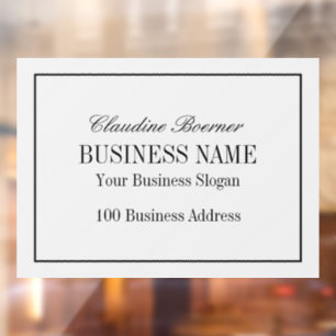 Window Decal Clings Business Home