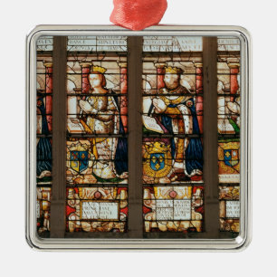 Window depicting Francois de Bourbon Metal Ornament