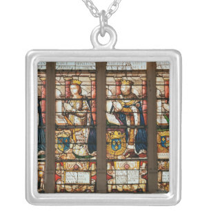 Window depicting Francois de Bourbon Silver Plated Necklace