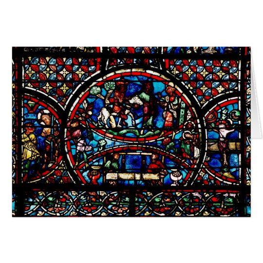 Window depicting the Good Samaritan Card