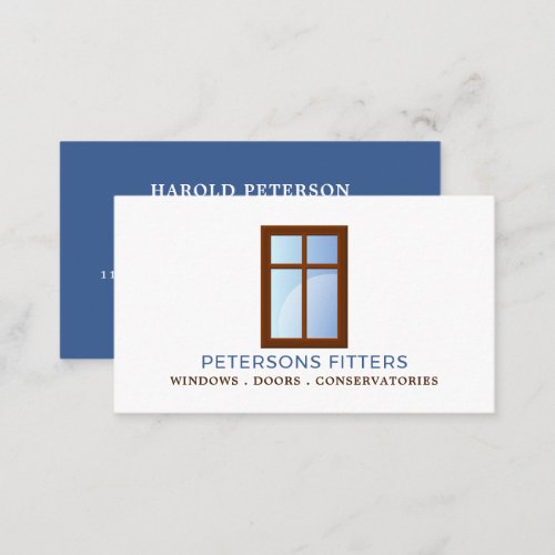 Window Design Window  Door Fitter Company Business Card