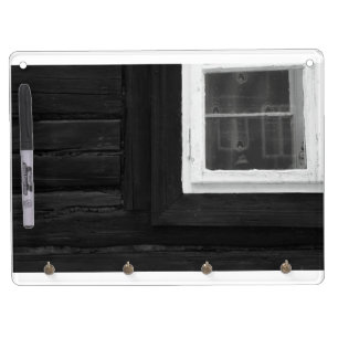 WINDOW DRY ERASE BOARD WITH KEYCHAIN HOLDER