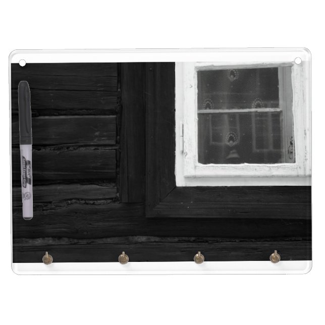 WINDOW DRY ERASE BOARD WITH KEYCHAIN HOLDER (Front)