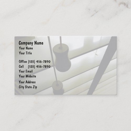 Window Fashions Business Cards