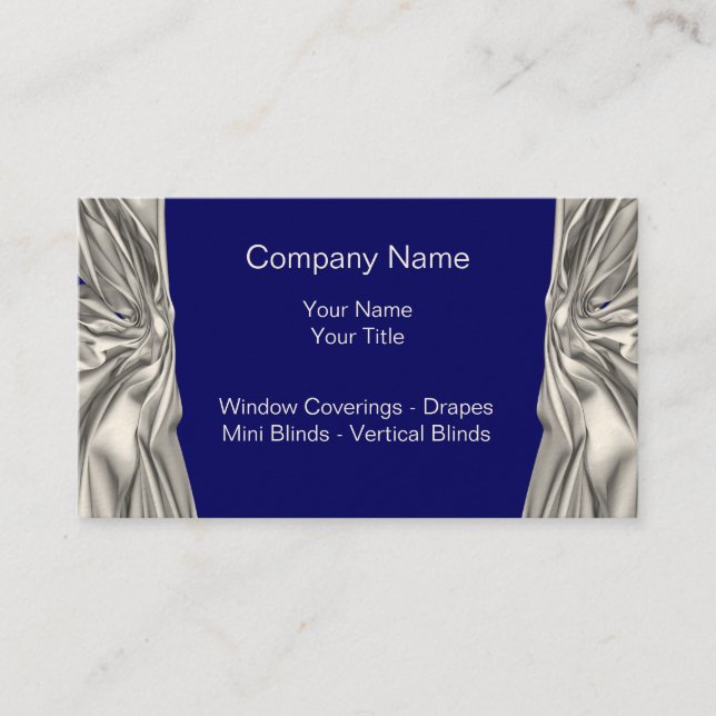 Window Fashions Business Cards (Front)